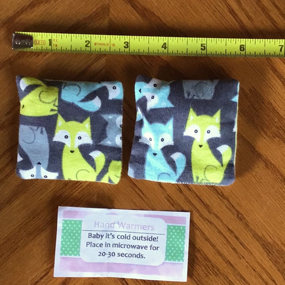 Handmade little microwaveable warmers set of 2